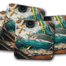 トラウ素朴トとルース | フライフィッシング用コルクコースター