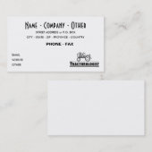 トラカスタマイズおもしろいクタ 名刺 (正面/裏面)