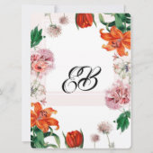 トラガイリとチューリップ 招待状 (裏面)