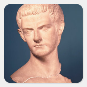 トラキア皇帝カリグラのバスト， c.39-40 AD スクエアシール