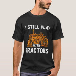 トラクおもしろいタ農業ファームギフト農家 Tシャツ