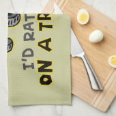 トラクおもしろいタ キッチンタオル (四つ折り)