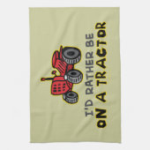 トラクおもしろいタ キッチンタオル (縦)