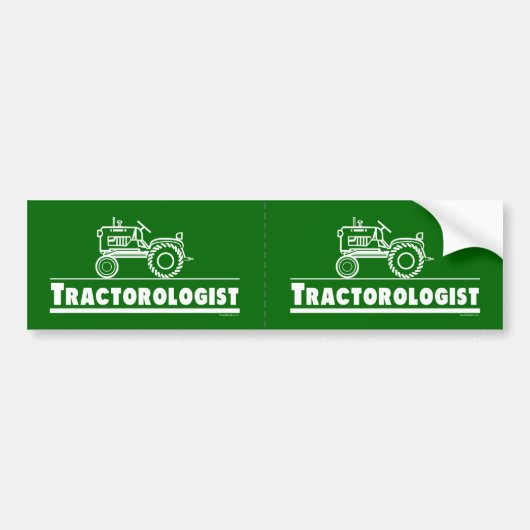 トラクおもしろいタ バンパーステッカー (正面)