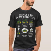トラクおもしろいタs男性へ農業トラクタ tシャツ (正面)