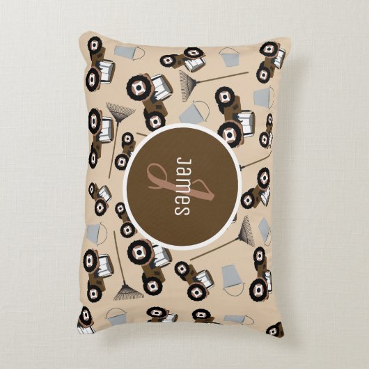 トラクカスタマイズトラックトラックパターンファーム機器 アクセントクッション (裏面(縦))