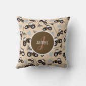 トラクカスタマイズトラックトラックパターンファーム機器 クッション (裏面)