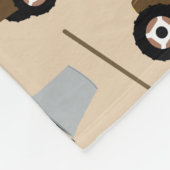 トラクカスタマイズトラックトラックパターンファーム機器 フリースブランケット (角)