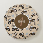 トラクカスタマイズトラックトラックパターンファーム機器 ラウンドクッション (裏面)