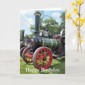 トラクションエンジン カード (黄色い花)