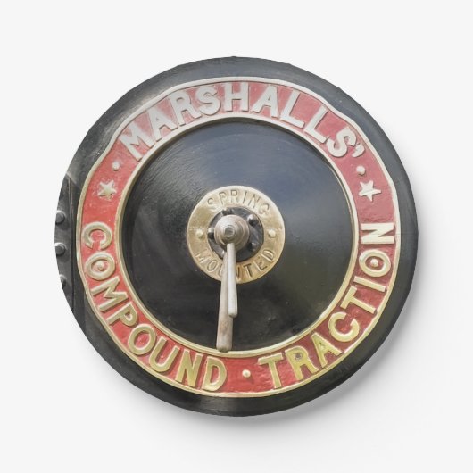 トラクションエンジン ペーパープレート (正面)