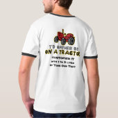 トラクタおもしろいー Tシャツ (裏面フル)
