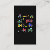 トラクタクール農家ボーイ掘削機車両農業 名刺 (正面)