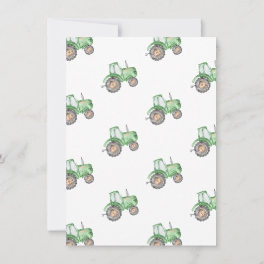 トラクタサンキューカード |トラクターありがとう サンキューカード (裏面)