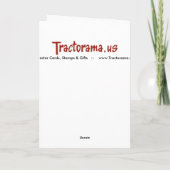 トラクタシートクリスマスカードまたはノートカード シーズンカード (裏面)