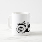 トラクタスケッチ コーヒーマグカップ (正面左)