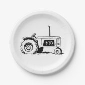 トラクタスケッチ ペーパープレート (正面)