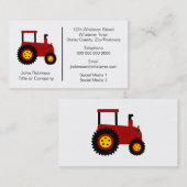 トラクタデザイン農家 名刺 (正面/裏面)