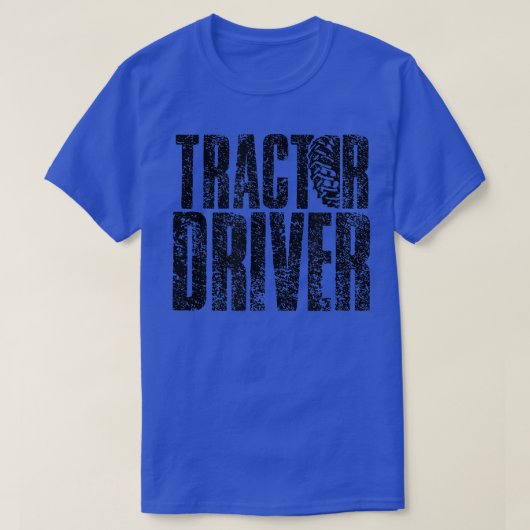 トラクタドライバトレーラ農家トラクタ農業 Tシャツ (デザイン正面)