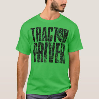 トラクタドライバトレーラ農家トラクタ農業T-S Tシャツ