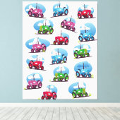 トラクタパターン キャンバスプリント (インサイチュ (ウッドフロア))