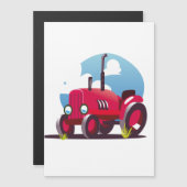 トラクタパターン（青い背景） (正面/裏面)