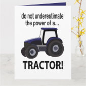 トラクタパワートラクタ カード (黄色い花)