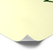 トラクタパーソナライズされたウォールアート:レッドトラクター ポスター (角)