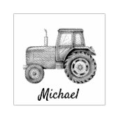 トラクタパーソナライズされたファーム ラバースタンプ (インプリント)