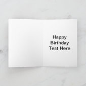 トラクタパーソナライズされた誕生日カードの夫の息子など カード (内部)