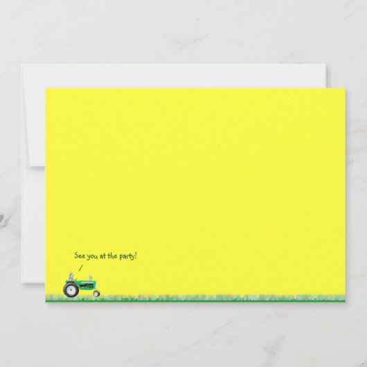 トラクタパーティの招待状:トラクターズガロア 招待状 (裏面)