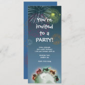 トラクタパーティの招待状 招待状 (正面/裏面)