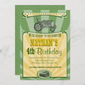 トラクタパーティの招待状 招待状 (正面/裏面)