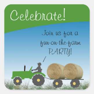 トラクタパーティー封筒用シール スクエアシール