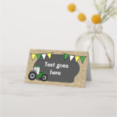 トラクタパーティー食品テント、トラクタ プレイスカード (正面)