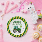 トラクタファーム納屋周囲の庭誕生日パーティ紙プレート ペーパープレート (パーティー)