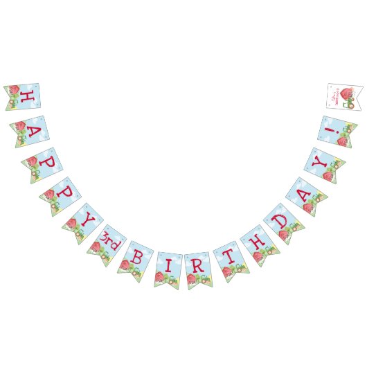 トラクタファーム誕生日バナー バンティングフラッグ (全)