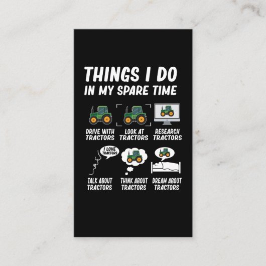 トラクタボーイおもしろい農業トラクタ 名刺 (正面)