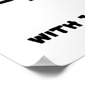 トラクタユーモアのあるーレース ポスター (角)