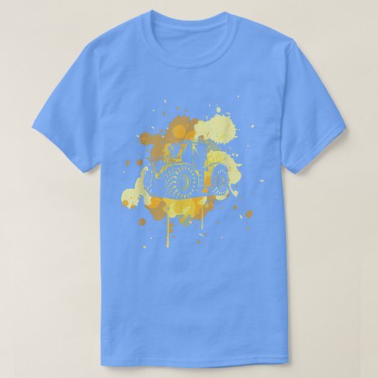 トラクタレトロトラクタヴィンテージ農家農家ギ Tシャツ (デザイン正面)