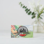 トラクタロゴ | 農地 | 生産する 名刺 (スタンド正面)