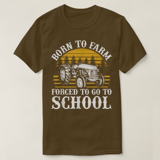トラクターおもしろいグラフィックボーイズ農家農業トラクター Tシャツ (デザイン正面)