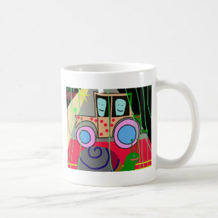 トラクターおよびかたつむり コーヒーマグカップ