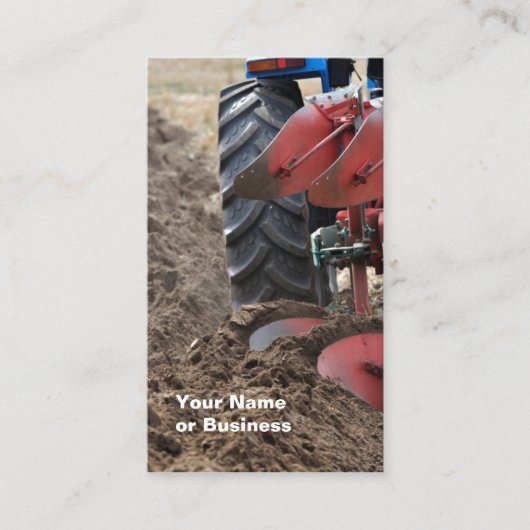 トラクターおよびすきの名刺 名刺 (正面)