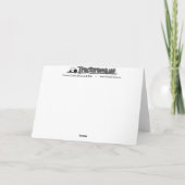 トラクターおよび納屋の挨拶状 カード (裏面)