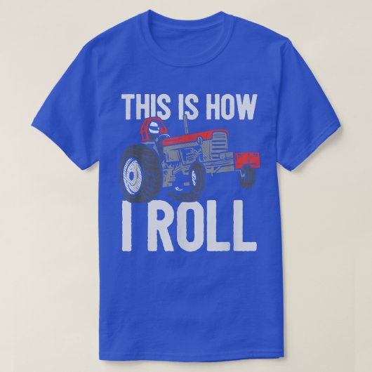 トラクターがパワー転がトラックスを引っ張る方法 Tシャツ (デザイン正面)