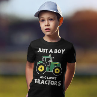 トラクターが大好きな男の子が男の子Tシャツを買う Tシャツ