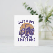 トラクターが大好きな男の子 エンクロージャーカード (スタンド正面)