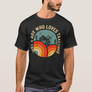 トラクターが大好きな男の子 Tシャツ