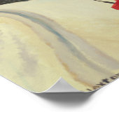 トラクターで干し草を羊に ポスター (角)